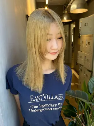 セミロング カラー SHURI❤️‍🔥 中/韓mix ♡のヘアスタイル