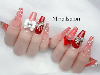 ネイル M🌷nail 長さだし専門店のネイルデザイン