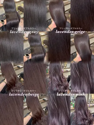 ロング カラー aya/小顔レイヤー /柔らかカラーのヘアスタイル