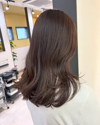 ロング カラー hub hair レイヤー/透明感のヘアスタイル