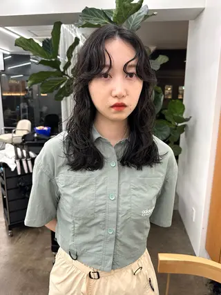 ロング パーマ ボブ/レイヤー/ケア パーマ/リュウタのヘアスタイル