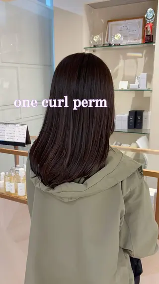 セミロング パーマ CYAN.栄店所属・パーマ/髪質改善 【榎本千夏】のヘアスタイル