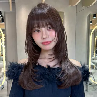 ロング カラー 韓国レイヤー🇰🇷 /縮毛💎/月音のヘアスタイル