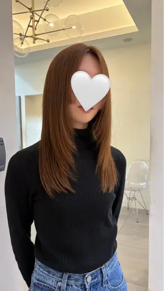 ロング カラー nok所属・レイヤー/ベージュ/ どますず🌺のヘアスタイル