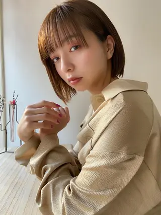 ミディアム カラー 🤎ベージュカラー 🐶メンズパーマのヘアスタイル