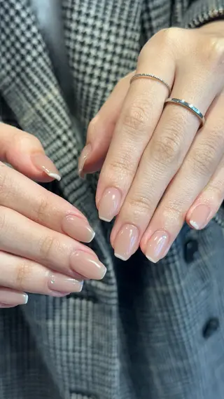 ネイル 🎀韓国レイヤー特化 🎀ベージュ/ミクのヘアスタイル