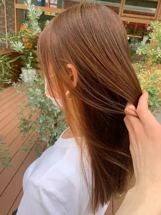 ロング カラー ハイトーン/メンズ/ ウルフ特化 小松のヘアスタイル