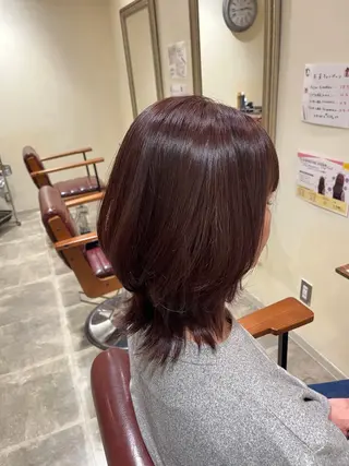 ミディアム カラー 西村 さくらのヘアスタイル