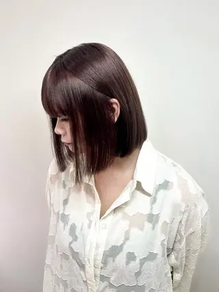 ミディアム カラー 艶髪ハイトーン/ ブロンド/Nagiのヘアスタイル