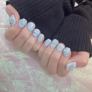 ネイル 🦋ネイルサロン ブラン🌈ゆりのネイルデザイン