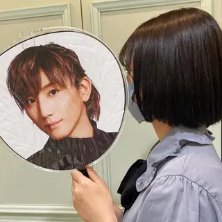 ミディアム カラー SALOWIN 新宿三丁目East所属・縮毛矯正/艶カラー /美髪/ﾒｸﾞﾐのヘアスタイル