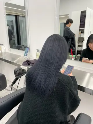 ロング カラー 中韓レイヤー/ ブラウン🤎はやとのヘアスタイル