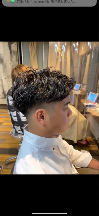 ショート パーマ メンズ SHUHEY💎 髪質改善✨のヘアスタイル