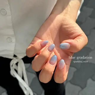 ネイル sparkling mint【スパークリングミント】所属・natsuki 🎀💎モデル様募集のネイルデザイン