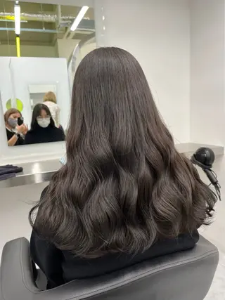 ロング カラー BABY 艶髪暗髪ヘア💖達人のヘアスタイル