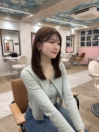 ミディアム カラー chihiro 🎀のヘアスタイル