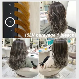 ミディアム カラー 山崎俊輔/髪質改善 /バレイヤージュのヘアスタイル