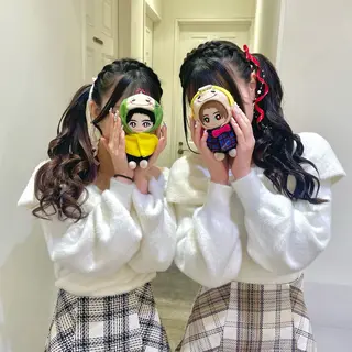 ヘアアレンジ ハイトーンカラー/ 長さだし🐇きょうかのヘアスタイル