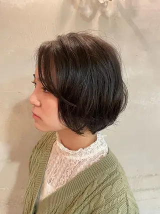 ショート パーマ 前平 友慈のヘアスタイル