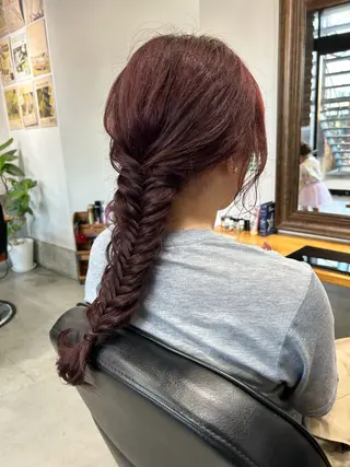 ロング 飯田 大樹のヘアスタイル