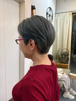 ショート 似合わせカット‪// 鶴我万唯華のヘアスタイル