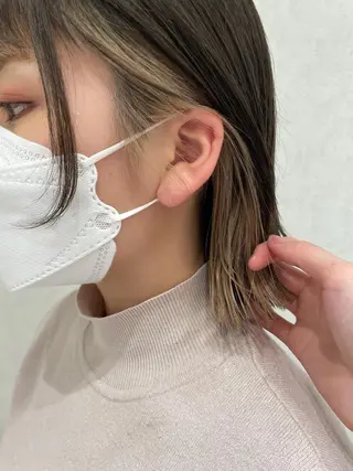 ミディアム カラー karin/インナー カラー/北名古屋市のヘアスタイル