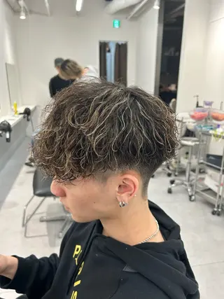 パーマ メンズ メンズ専門/パーマ 特化/栄/北出瑞貴のヘアスタイル