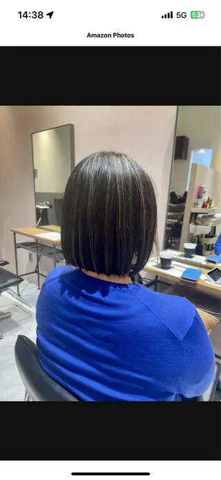 ミディアム カラー ✨艶髪職人艶カラー✨ 中本輝人のヘアスタイル