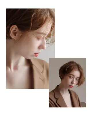 ショート カラー THE DAY所属・AKI HASHIMOTOのヘアスタイル