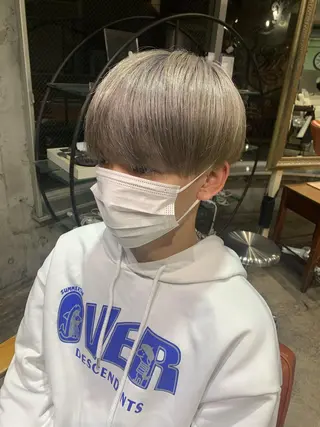 カラー メンズ 縮毛矯正/韓国ヘア /ブリーチ/ヒロのヘアスタイル