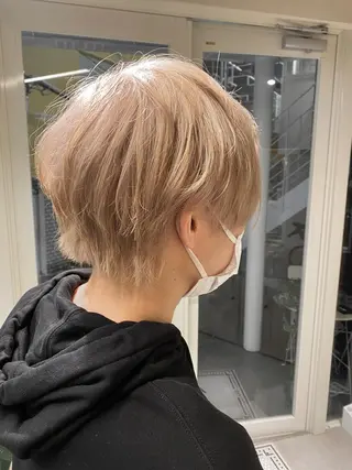 カラー メンズ ハイトーン×似合わせ 🌱中川慎之介のヘアスタイル