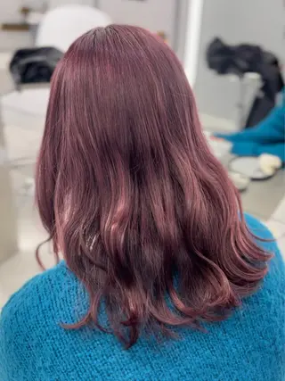 ミディアム カラー 最高級髪質改善🥇 小玉美菜のヘアスタイル