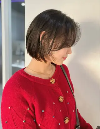 ショート モテヘア/グレージュ /ボブ/前原汐🎐のヘアスタイル