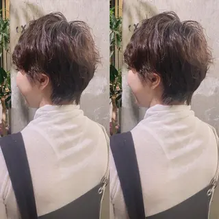 ショート パーマ ROBBY表参道所属・木村【似合わせ ショート】無料✨のヘアスタイル