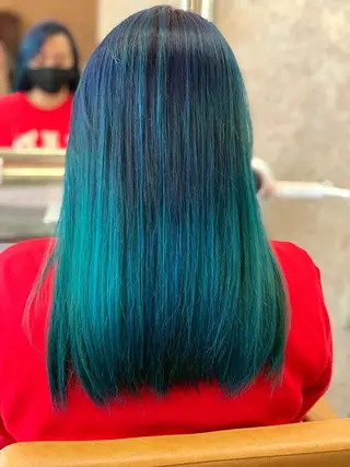 ロング ank classic hair【アンククラシックヘアー】所属・バレイヤージュ ハイライト　齋藤祐哉のヘアスタイル