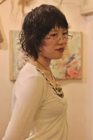 ミディアム パーマ Joh/メンズカット /レイヤー/ブリーチのヘアスタイル