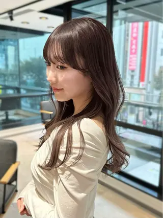 セミロング カラー ヘアアレンジ ⭐️ショート/ボブ/ 艶カラー/りょうがのヘアスタイル