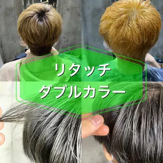 カラー メンズブリーチカラー /パーマ ごーた立川のヘアスタイル