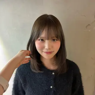 ミディアム nanami🏷🤎 ふんわりカラーのヘアスタイル