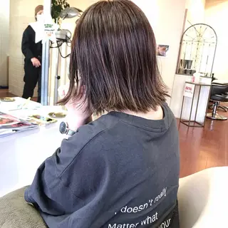 ミディアム カラー ヨシダ トオルのヘアスタイル