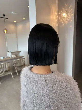 ショート ボブ/顔周りレイヤー 🎀momoka🎀のヘアスタイル