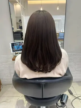 ミディアム コテ巻き風パーマ🫧 麻尋のヘアスタイル