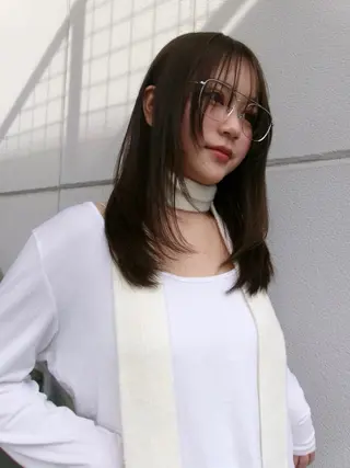 セミロング レイヤーカット/ 透明感カラーmikuのヘアスタイル