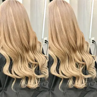 ロング カラー ヘアアレンジ 下妻 カラーエクステ難波のヘアスタイル