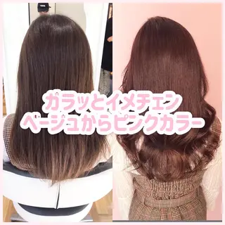 ミディアム 💎馴染むエクステ ×カラーTOMO💎のヘアスタイル