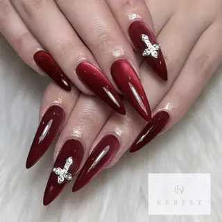 ネイル ❤️💛🩵京橋 痛ネイル⭐️3Dのネイルデザイン