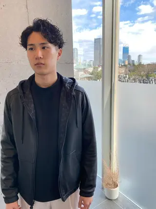 パーマ メンズ YinYang所属・川﨑 章弘のヘアスタイル