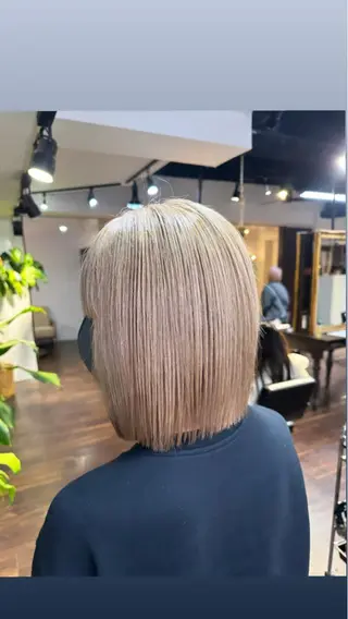 ミディアム カラー ワンホンヘア ケラチン/Kaitoのヘアスタイル