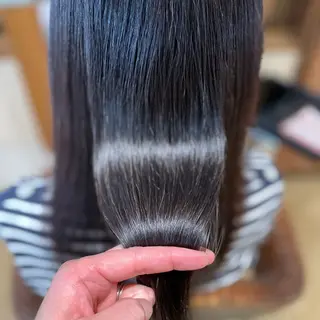 セミロング カラー パーマ エイジングケア特化 美容師✂️山崎竜二のヘアスタイル