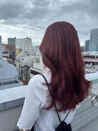 セミロング カラー TIDEHAIR / 韓国ヘア/MOEのヘアスタイル